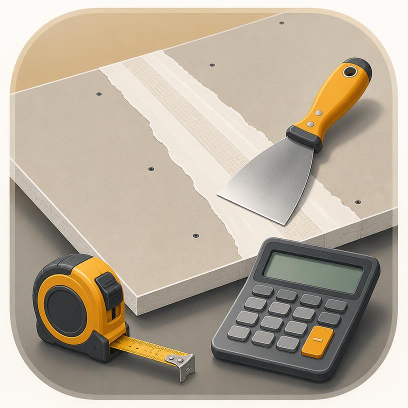 Drywall calculator app: free sheet, mud and tape estimator (2026)