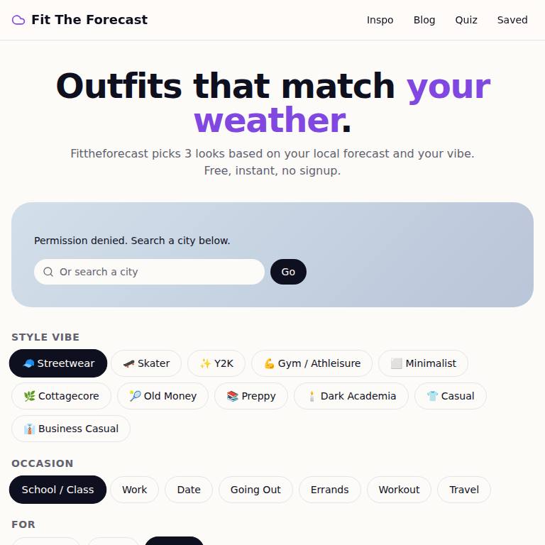 Fit The Forecast icon