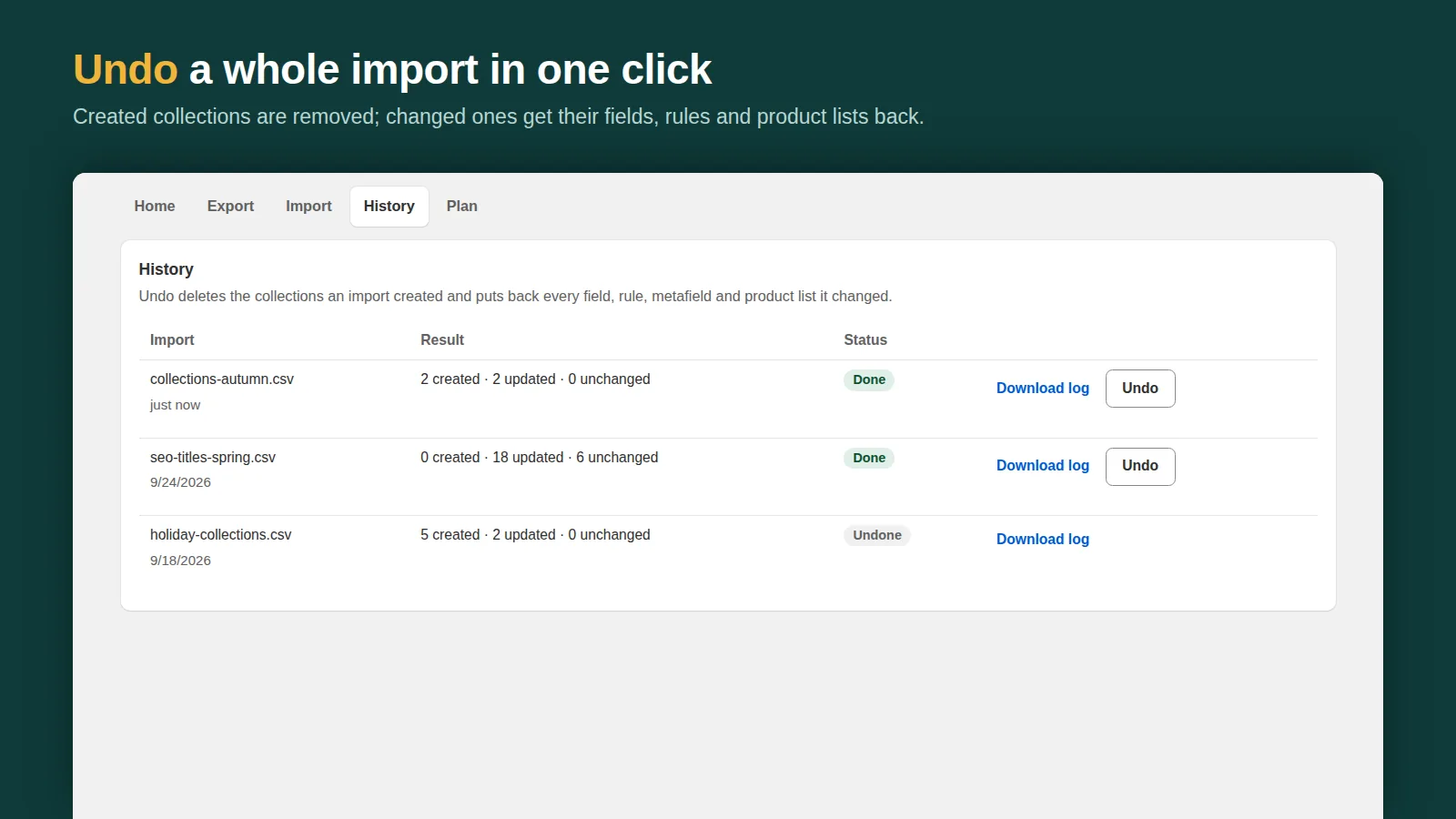 How to restore a deleted collection in Shopify (and back them up)