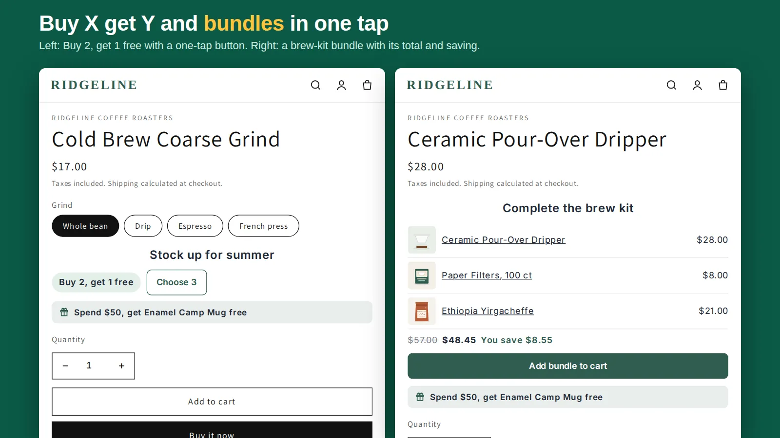 Shopify bundle discount: 3 ways to set it up (and which to use)